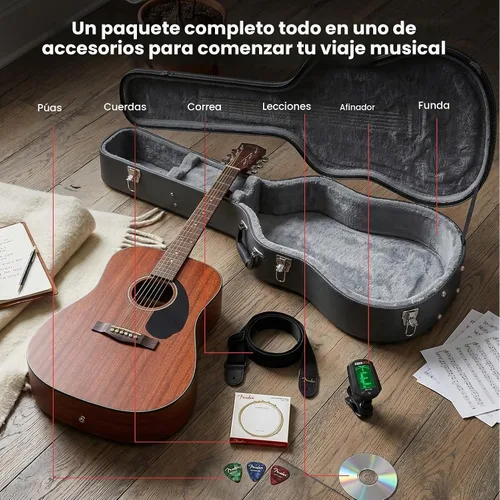 Miniatura 2 de Conjuntos de guitarras acústicas Fender CD-60.