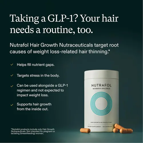 Miniatura 12 de Nutrafol Suplementos para el Crecimiento del Cabello Women's Balance para Mujeres, Edades 45 y Más, Clínicamente Probados para Cabello Visiblemente