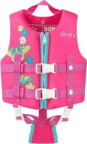 Zeraty - Chaleco de natación para niños de neopreno, chaleco flotante para niños, ayuda para nadar para niños niñas y niños, 20-30-40-50-60-70-80