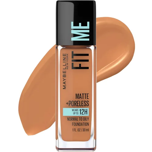 Miniatura 39 de Maybelline New York Fit Me Matte + Poreless Base Líquida, Formato de Bolsa, 220 Natural Beige, 1.3 onzas 220 Beige natural