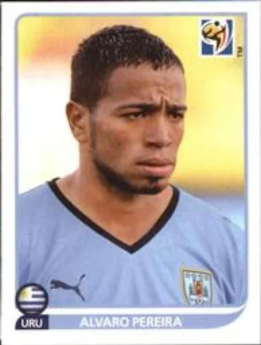 2010 Panini FIFA World Cup Stickers #80 Alvaro Pereira Uruguay Official Soccer Album Sticker (2 inch X 1.5 Inch) in Raw Condition (NM or Better)