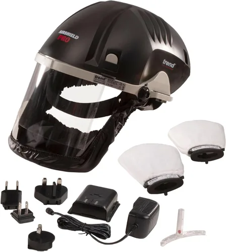 Miniatura 2 de Trend Airshield Pro Visera completa, Protector contra el polvo, Máscara con circulación de aire alimentada por batería para carpintería, AIR/PRO