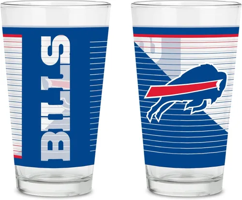Miniatura 16 de Rico Industries NFL Football Main - Juego de 2 vasos clásicos de 16 onzas con logotipo impreso digitalmente, apto para lavavajillas NFL Football