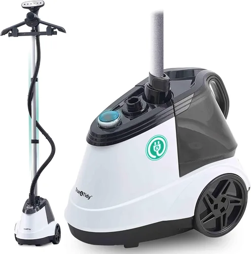 Miniatura 8 de True & Tidy® Vaporizador profesional para ropa comercial con tanque de agua extra grande de 3 litros (101 onzas), resistente con 3 ajustes de vapor