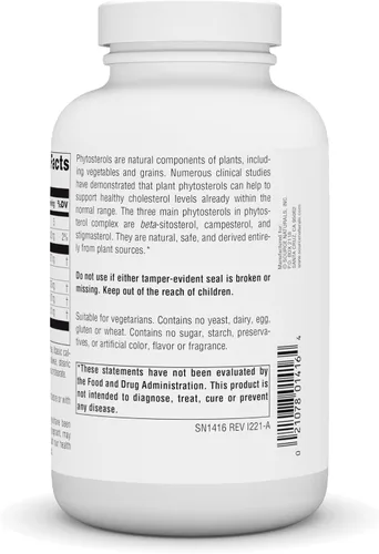 Miniatura 3 de Source Naturals Mega Strength Beta Sitosterol 375mg - 120 Tabletas