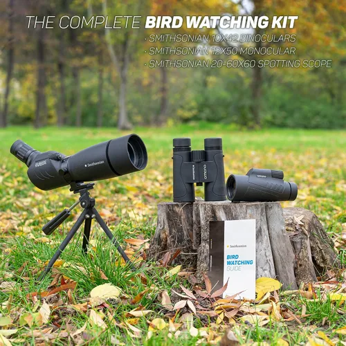 Miniatura 8 de Omano Smithsonian Telescopio monocular de 12 x 50 con adaptador para teléfono inteligente - Monoculares para adultos - Telescopio de alta potencia