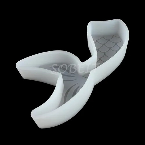 Miniatura 6 de SOBEIT Mermaid's Tail - Molde fresco para automóvil, molde de silicona para freshie, molde de resina epoxi de silicona para hacer aromas de cuentas