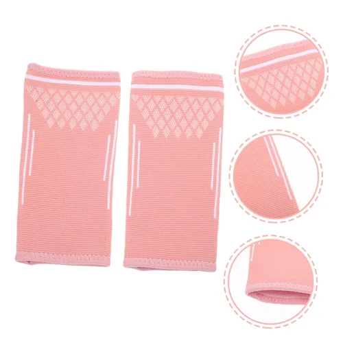 Miniatura 6 de 1 par de muñequeras de voleibol deportivas elásticas para mujer, manga acolchada para el codo para mujer, mangas de compresión cómodas
