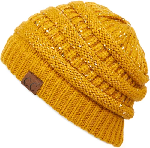 Miniatura 141 de C.C Trendy Warm Chunky Soft Stretch Cable Knit Beanie