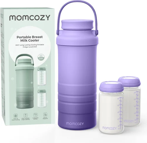 Miniatura 10 de Momcozy 22oz Portable Breast Milk Cooler for Outdoor, Life Saver with 360° Total Cooling for 24 Hours, Larger Capacity Travel Breastmilk Chiller
