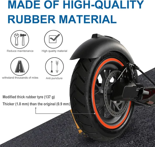 Miniatura 5 de Tubo interior de repuesto de 8.5x2.0 50/75-6.1 Tubo resistente para Gotrax GXL V2 XR Apex XR Xiaomi M365 Pro 2 Hiboy S2 Scooter eléctrico, 8.5 Negro
