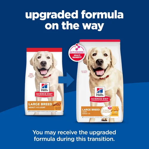 Miniatura 2 de Hill's Science Diet Large Breed Light Adult - Alimento seco para perros adultos de 1 a 5 años, proteína de calidad para apoyo al control