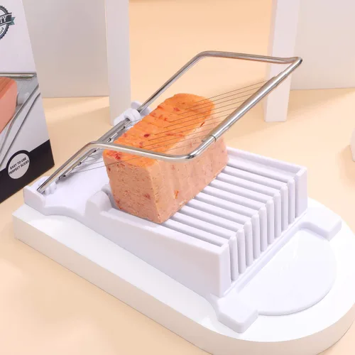 Miniatura 7 de Rebanador, Rebanador de Fiambres, Huevos Cocidos, Fruta, Queso Blando, Mantequilla, Rebanadores Cortadores, Alambres de Acero Inoxidable, Corta 10