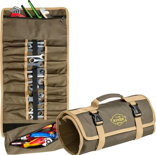 Miniatura 11 de The Ryker Bag PRO - Bolsa oficial organizadora de herramientas con 4 bolsas desmontables y organizador de llaves, para mecánico, motocicletas Bolsa