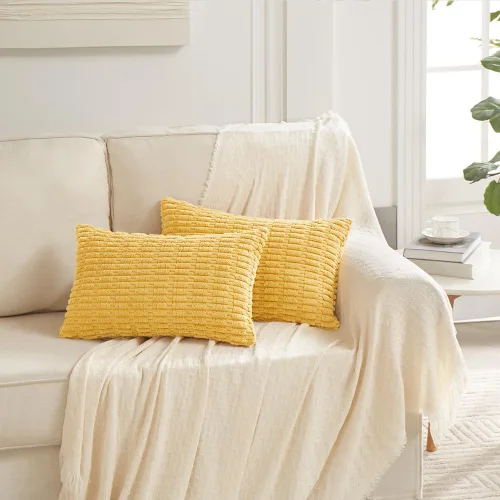 Miniatura 301 de Fancy Homi - Paquete de 2 fundas de almohada decorativas de color taupe de 22 x 22 pulgadas para sala de estar, sofá, cama, estilo rústico, bohemio