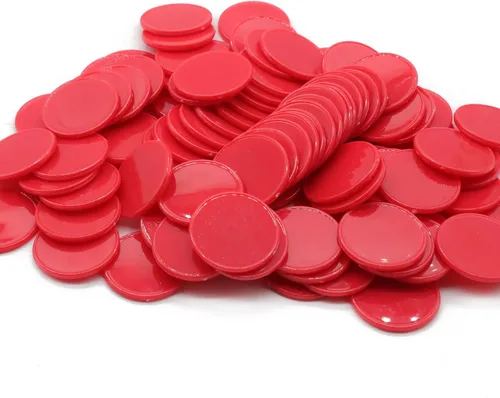 Miniatura 17 de Juego de 100 fichas de juego de fichas de póquer de plástico opaco con caja de almacenamiento (gris, 1 pulgada)