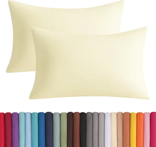 Miniatura 16 de BEDSUM Funda de almohada de microfibra para el cuerpo, suave, resistente a las arrugas y de fácil cuidado con cierre de sobre para adultos y mujeres