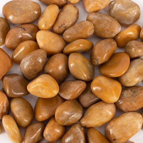 Miniatura 9 de 5 libras aprox. 130 piedras de río para plantas, piedras pulidas decorativas naturales para macetas, rocas suculentas, grava de acuario