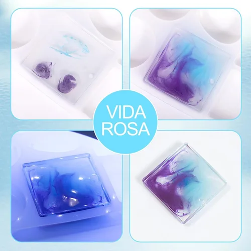Miniatura 5 de VIDA ROSA - Pigmento de resina epoxi de 18 colores, pintura de resina epoxi altamente concentrada, colorante sólido de resina, tinte
