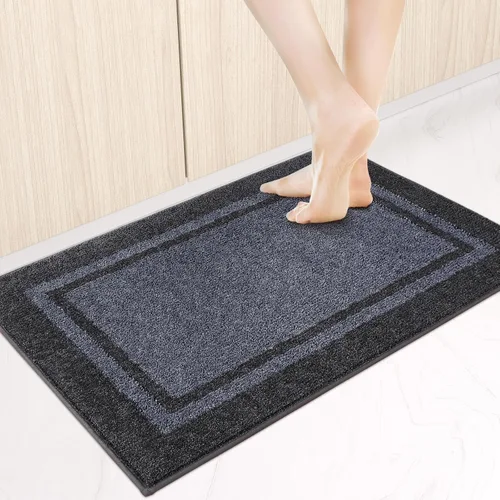 Miniatura 37 de anllugs Alfombras de cocina de 24 x 36 pulgadas, antideslizantes, lavables a máquina, tapetes absorbentes y cómodos para cocina, fregadero, Beige