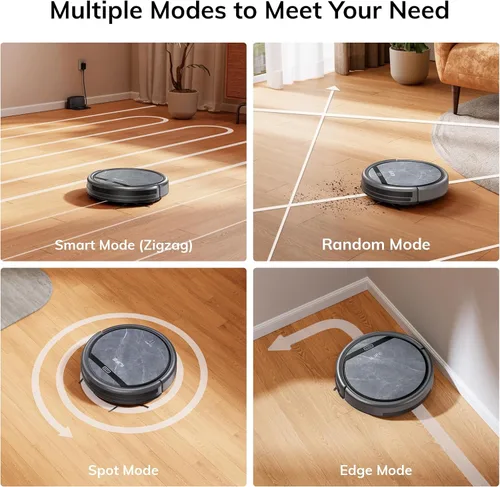 Miniatura 6 de ILIFE Robot aspirador V5s Max, potencia de succión máxima de 4000 Pa, WiFi/App/Alexa/control remoto, aspiradora robótica de carga automática