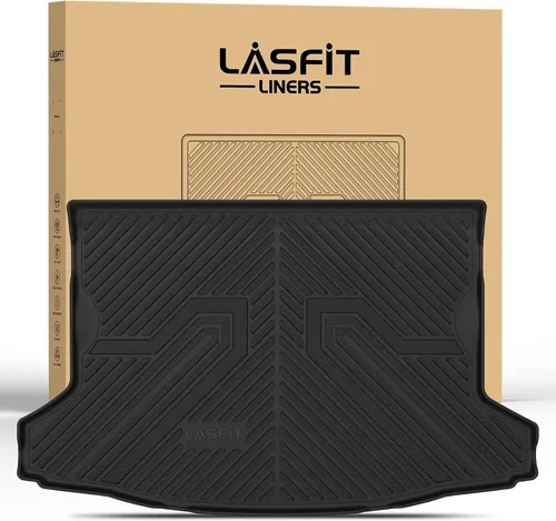 Miniatura 10 de LASFIT Alfombrillas de carga para Kia K4 2025, TPE para todo tipo de clima, ajuste personalizado, tapetes de maletero de automóvil, forros de carga