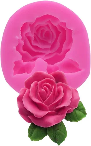 Miniatura 3 de Molde de jabón de silicona con forma de flor de rosa 3D, molde para pastel de chocolate, hecho a mano, decoración de fondant, fabricación de jabón