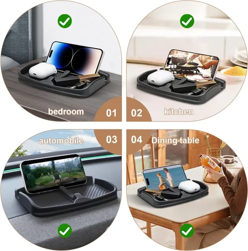 Miniatura 2 de Almohadilla antideslizante de agarre para tablero de automóvil para teléfono celular, llaveros, gafas de sol, soporte para teléfono celular