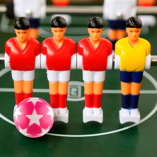 Miniatura 7 de BQSPT - Pelotas de futbolín de 1.28 pulgadas (1.260 in), pelotas de fútbol de repuesto, 16 unidades, futbolín multicolor, oficial, mini pelota