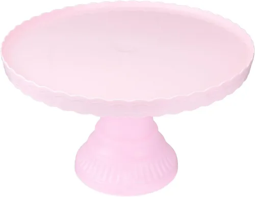 Miniatura 10 de PRETYZOOM Soporte de plástico para tartas con pies, redondo, soporte para cupcakes, cumpleaños, boda, elevado, para tartas, pasteles, macarrones