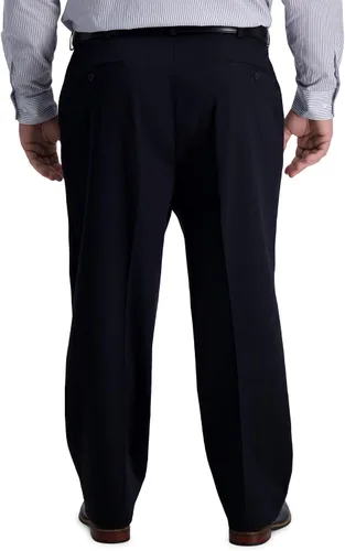 Miniatura 3 de Haggar Men's Iron Free Premium Khaki Classic Fit Flat Front Expandable Waist Casual Pant (Regular and Big & Tall Sizes)