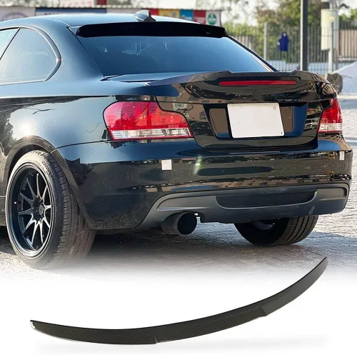 Alerón trasero de fibra de carbono para BMW Serie 1 E82 Coupé 2007-2013 Factory Outlet 116i 118i120i 125i 128i 130i 135i Auto CF Tapa trasera de
