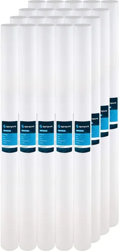 Miniatura 25 de SpiroPure SP-P10-20 20x2.5 Cartucho de filtro de agua de sedimento de polipropileno fundido fundido de 10 micrones SDC-25-2010 (caja de 20)