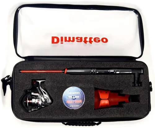 Miniatura 3 de Dimatteo Combo de pesca ergonómica. Mango ergonómico con caña de pescar de 6.2 ft, plantilla: 4.23-9.88 oz. Prueba: 22.0-33.1 lbs, carrete giratorio