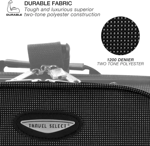 Miniatura 6 de Travel Select Amsterdam - Equipaje vertical y expandible con ruedas, Azul Marino, Checked-Large 29-Inch