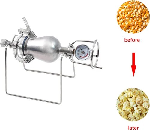 Miniatura 2 de Nostalgia - Máquina para hacer palomitas de maíz, 3.4 fl oz, máquina manual de palomitas chinas, para noches de cine y fiestas de Navidad