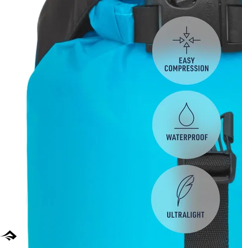 Miniatura 4 de Sea to Summit eVac Bolsa seca de compresión ultraligera, almacenamiento en seco impermeable, 3 litros, azul atolón