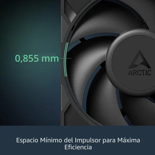 Miniatura 7 de ARCTIC P12 Pro PST - Potente Ventilador Premium, Ventilador PWM de 120 mm con Splitter de Cable Y, 600-3000 RPM, 0 RPM <5% PWM, Rodamiento de Fluido