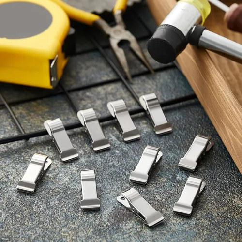 Miniatura 4 de 6 piezas de abrazaderas mini de metal, abrazadera de resorte mini, clips de cocodrilo de aligátor de 1/2 pulgada de ancho para trabajo, mordaza