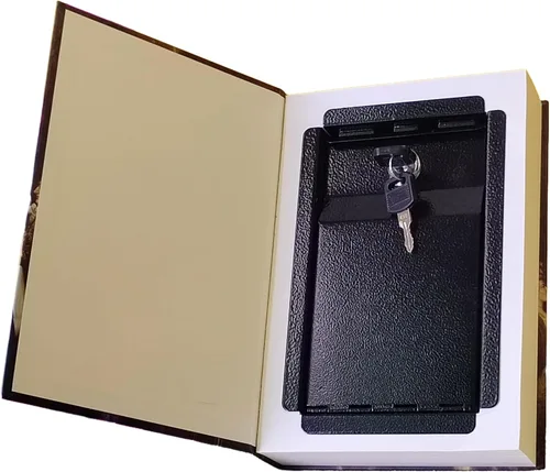 Miniatura 2 de Kingsida - Caja fuerte con cerradura de libro de papel real con cerradura de llave, diccionario secreto oculto (Alicia en el país de las maravillas)