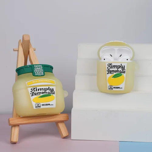 Miniatura 5 de Oqplog Funda para Airpod Pro 2019/Pro 2 Gen 2022 – Limonada amarilla, diseño de alimentos, lindo diseño de dibujos animados en 3D, divertido Kawaii