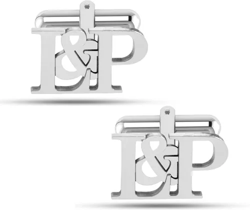 Miniatura 2 de Gemelos de boda personalizados personalizados para el novio con inicial para hombre