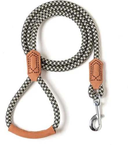 Miniatura 31 de Mile High Life Correa para perro de cuero premium Correa de cuerda resistente Asa de cuero Cierre fuerte de aleación de zinc Perros Mango