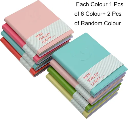 Miniatura 5 de Yansanido, anotador mini de 5 x 3 pulgadas con funda de piel sintética, variedad