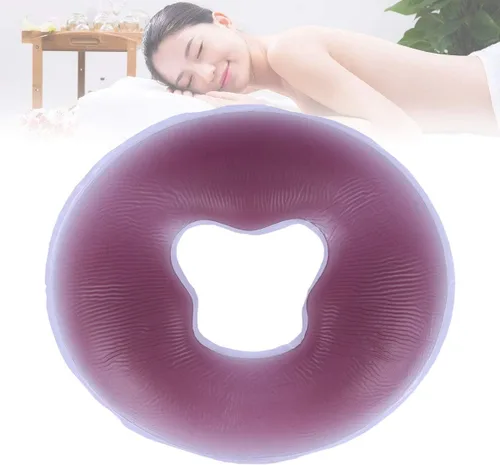 Miniatura 5 de Lurrose Almohada de masaje facial de silicona, almohadilla de spa facial, almohadilla para el cuerpo, relajante, cojín de salón
