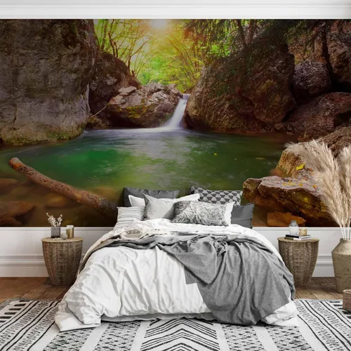 Miniatura 5 de artgeist Mural de Pared Cascada 154x122 pulgadas - Papel Tapiz Autoadhesivo XXL Despegar y Pegar Removible Adhesivo Grande Lámina Decoración de #04