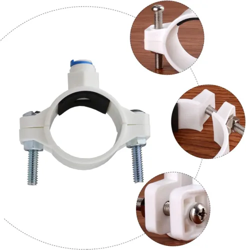 Miniatura 2 de Abrazadera de sillín de drenaje con conexión rápida para debajo del fregadero Ro Sistema de filtro de agua Pom plástico Accesorios para filtración