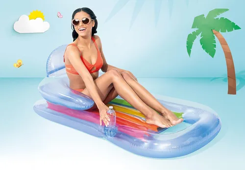 Miniatura 4 de Intex King Kool Inflatable Lounge, 63" X 33.5", 1 Pack (Colors May Vary)