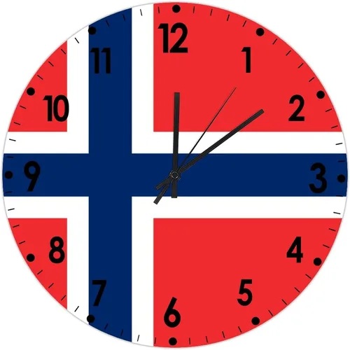 Miniatura 139 de Cheyan Reloj de pared con bandera de Canadá de 12 pulgadas, silencioso, sin tictac, de PVC, funciona con pilas, reloj redondo decorativo, regalo