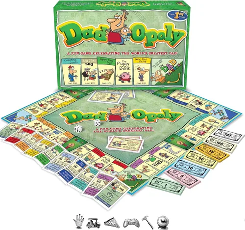 Miniatura 2 de DadOpoly - El divertido juego de mesa familiar para papás y niños, risas nocturnas familiares y diversión de humor para papá